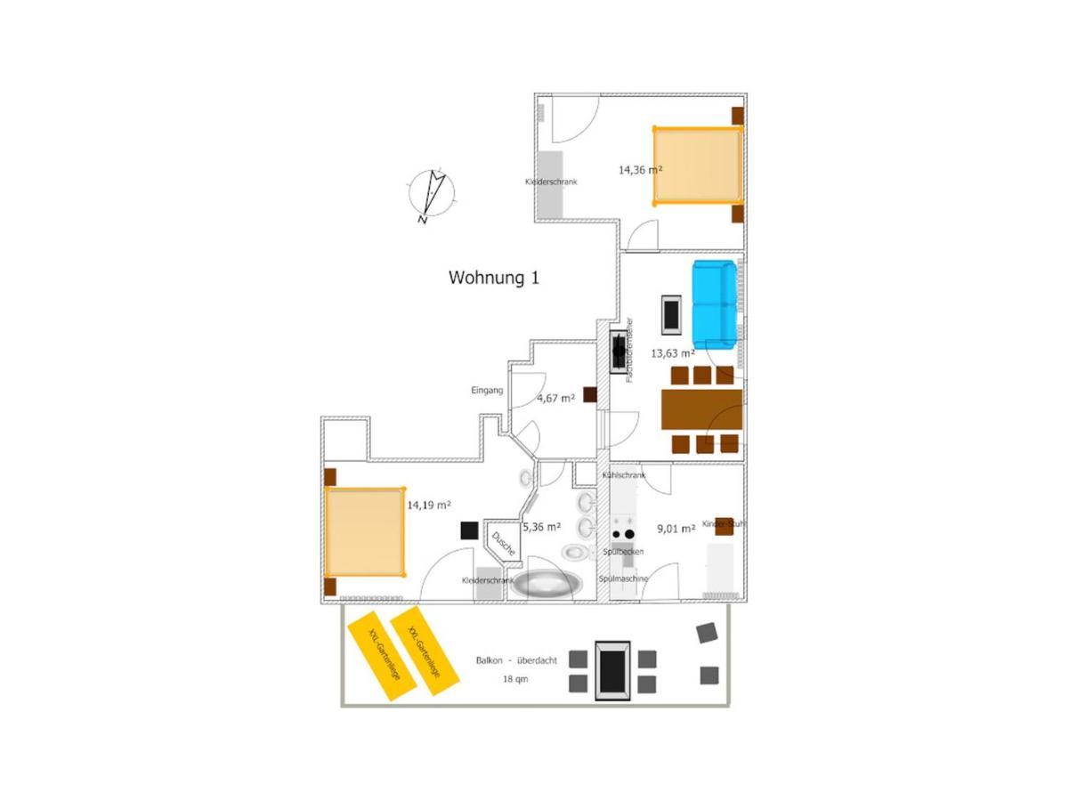 Ferienwohnungen Stegen Ngoại thất bức ảnh